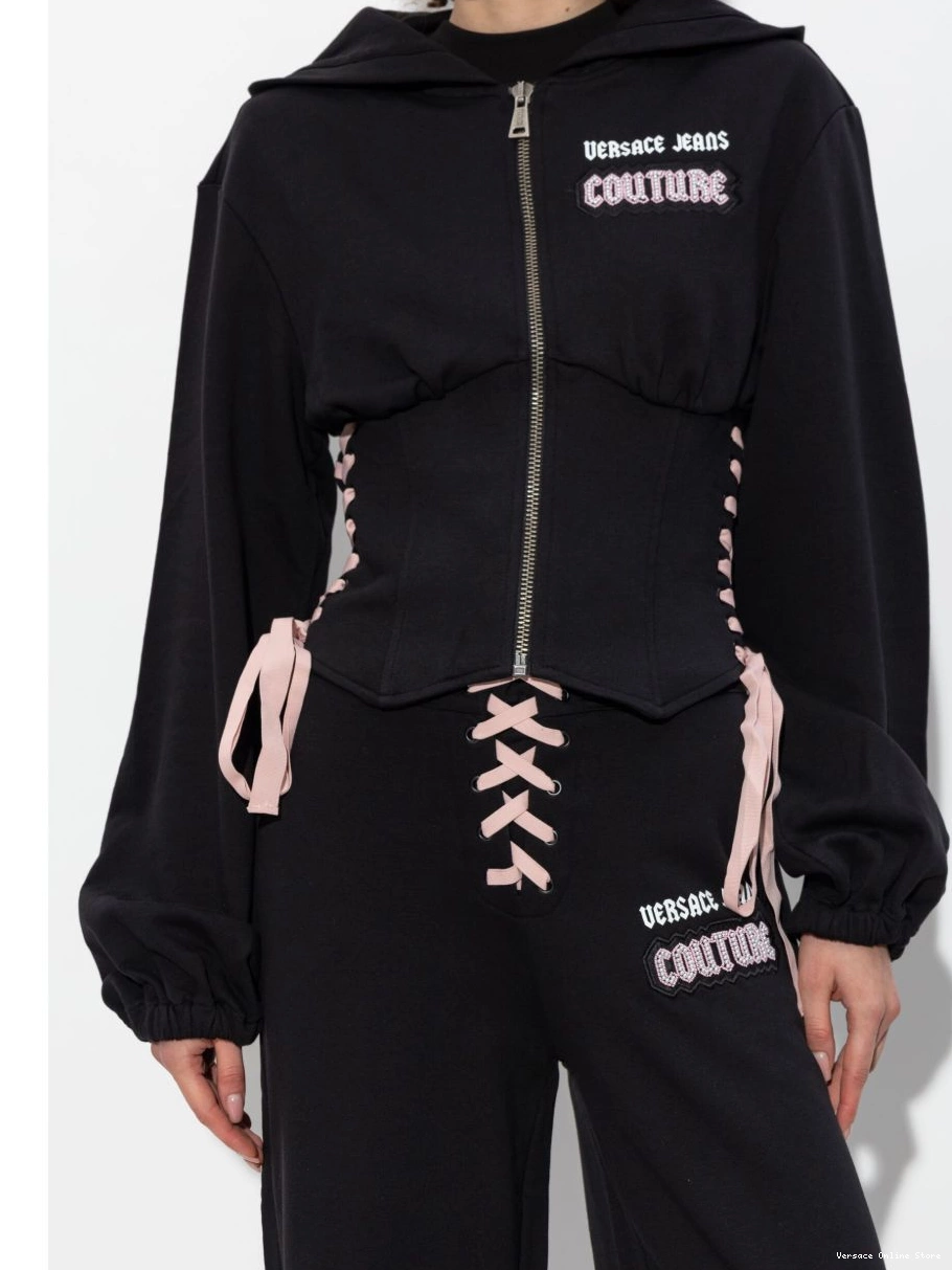 Cheap logo Jeans sweatshirt Versace Women Couture zip-up 0425